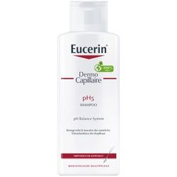 Eucerin DermoCapillaire pH5 Shampoo – mildes und pflegendes Haarshampoo für empfindliche Kopfhaut 250 ml 250 ml Shampoo