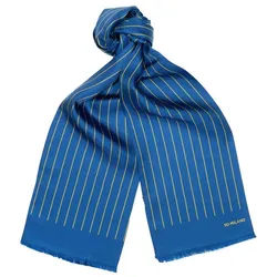 So Milano Seidenschal Streifen blau|gelb