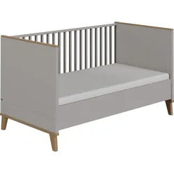 Umbauseiten PAIDI "FIENE für den Umbau vom Babybett zum Juniorbett", grau (kieselgrau), B:139cm H:18,4cm T:2,2cm, Holzwerkstoff, Umbauseiten, Erweiterungs-Set Kinderbett 70x140cm in Grau