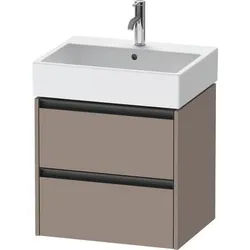 Duravit Ketho.2 Waschtischunterbau wandhängend Basalt Matt 584x460x549 mm - K25275043430000 K25275043430000