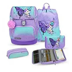 Belmil Comfy Plus Premium Schulranzen Set 4-teilig Serenity Serenity Schulrucksack
