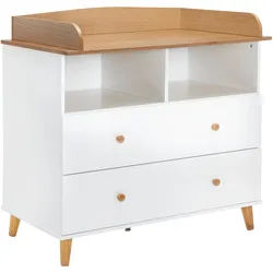 Wickelkommode Lou Weiß Echtholz/MDF