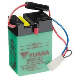 YUASA 6N2A-2C Batterie ohne Säurepack, Größe 70 mm