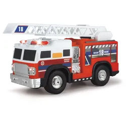 Dickie Toys Spielzeug-Auto Feuerwehrauto 30cm Fire Truck Licht Sound Leiter Spielzeugauto Kinder