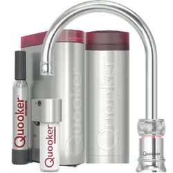 Quooker Classic Nordic Round single tap Set mit PRO3 Reservoir & CUBE verchromt glänzend **inkl. CUBE Filter Starter Paket** CHSRCHR PRO3 CUBE2 *inkl. 7 JAHRE GARANTIE*