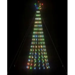 vidaXL LED Weihnachtsbaum 275 LEDs Mehrfarbig 180 cm