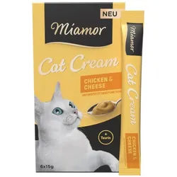 Miamor Cream Chicken-Cheese | 66x 15g Katzensnack mit Taurin