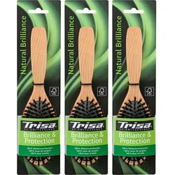 Trisa Natural Brillance Haarbürste mit Wildschweinborsten
