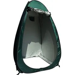 Yachticon Pop-up Toiletten -und Duschzelt, grün, Polyester, für Camper - gruen