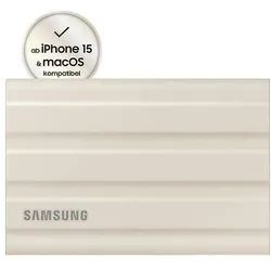 Samsung T7 Shield 1TB - Beige für PC/Mac