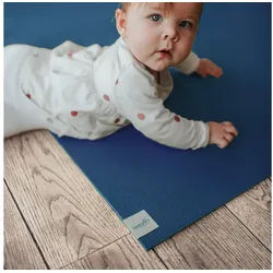 Sanosoft Spielmatte Krabbelmatte rutschfest Sanosoft® 160cm X 140cm Blau, Oeko-Tex 100 - Made in Germany blau 160 cm x 140 cm