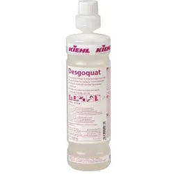 Kiehl Desgoquat Flächendesinfekion, geruchsneutral, Konzentrat, Viruzider Desinfektionsreiniger für wasserbeständige Flächen und Böden, 1 Liter - Flasche