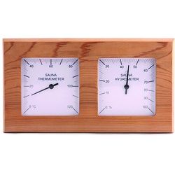 Sentiotec Thermo-Hygrometer | 224-THD | Quadrat, geteilt | Red Cedar