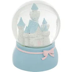 Atmosphera for kids Schneekugel Märchenschloss Chateau , Blau , Kunststoff , 10x13.2x10 cm , Dekoration, Weihnachtsdekoration