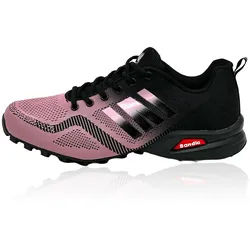 Nowaland Bequeme und Funktionale Outdoor-Schuhe Freizeitschuhe Sneaker lila|schwarz 39 EU