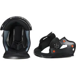 LS2 FF325 Strobe Innenfutter & Wangenpolster, schwarz, Größe L