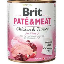 BRIT PATÉ & MEAT CHICKEN & TURKEY FOR PUPPY 800g