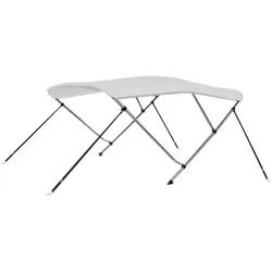 vidaXL Schutzplane 183 x 140 x 137 cm 3-Bow Bimini Top Weiß 183x140x137 cm weiß
