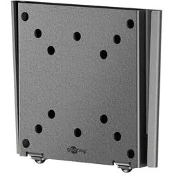 Goobay TV-Wandhalterung Caravan FIXED (S), schwarz - Halterung für Fernseher von 13 bis 27 Zoll (33 – 69 cm), max. 30 kg, ultraflaches Design mit nur 15 mm Wandabstand