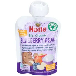Holle Blueberry Bear Trinkflasche Heidelbeere, Apfel und Banane mit Bio-Joghurt