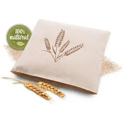 Zollner Wärmekissen, 21x21 cm, 100% Baumwolle, Weiß , Beige , Textil , 21x2x21 cm , Freizeit & Co, Wellness & Gesundheit, Gesundheit