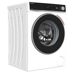 Sharp Waschmaschine ES-NFA816BW1NA-DE, 8 kg, 1600 U/min, AquaStop, AllergySmart, LED-Display, WaveCabinet weiß