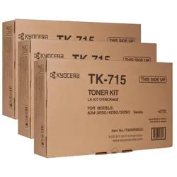 Kyocera Mita TK-715 Toner Cartridge Black Pack Of 3