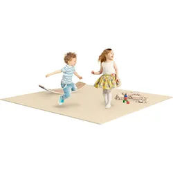 Ehrenkind Spielmatte Krabbelmatte Pro, rutschfeste Babymatte, Spielmatte (Exzellenter Schutz beim Spielen & Toben, Warm, isolierend & weich), Extra dick und soft, Made in Germany, Oeko-Tex 100, Spielmatte Baby beige 120 cm x 240 cm