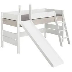 Paidi Spielbett , Weiß, Silbereichenfarben , Holz, Holzwerkstoff , Buche , massiv , 90x200 cm , Blauer Engel, Goldenes M , Typenauswahl , Baby & Kindermöbel, Kinder- & Jugendzimmer, Kinderbetten, Spielbetten