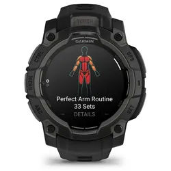 Instinct® 3 AMOLED - 45 mm, Schwarz, mit Silikon-Wechselarmband 22 mm Schwarz