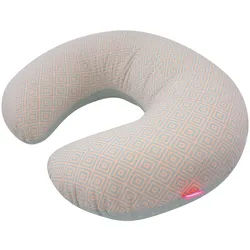 Motherhood Stillkissen Basic, abnehmbarer Bezug, ergonomisch geformt, 100% Baumwolle, Stillkissen klein, Stilkissen Baby