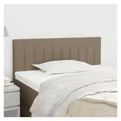 vidaXL Bett, Kopfteil Taupe 90x5x78/88 cm Stoff