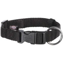 TRIXIE Classic Halsband, S–M: 30–45 cm / 15 mm, schwarz