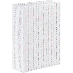Hama Fotoalbum Graphic, für 100 Fotos im Format 10x15 cm, Stripes bunt|weiß
