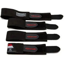 EVS Axis Pro/Sport Knieorthesen Ersatz-Klettverschluss, schwarz-rot, Größe XL für Männer