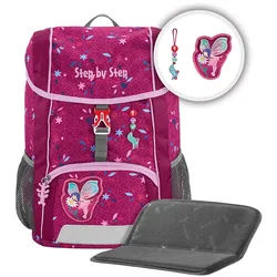Step by Step Kinderrucksack KID Rucksack-Set, 3-teilig inkl. Sitzkissen Fairy Freya