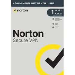 Norton Secure VPN - ohne Datenlimit [1 Gerät - 1 Jahr] für PC, MAC, Mobilgeräte