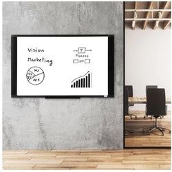 Kubus Magnettafel Whiteboard Pearl, Emailliert schwarz 100 cm x 150 cm