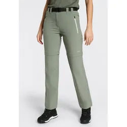 Zip-off-Hose CMP, Damen, Gr. 50, N-Gr, avocado, Obermaterial: 89% Polyester, 11% Elasthan, Hosen, Elastisch & Schnell trocknend & Atmungsaktiv