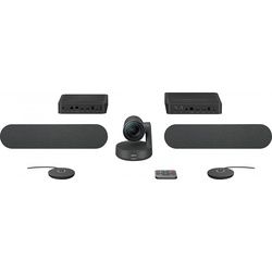 Logitech ConferenceCam RALLY Plus Kit, 4K Ultra HD, grafit 3840x2160, USB, Bluetooth, HDMI, Netzwerk, Hub, 2x Lautsprecher, 2x Mikrofon
