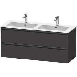 Duravit Ketho.2 Waschtischunterbau wandhängend Graphit Supermatt 1280x480x550 mm - K25266080800000 K25266080800000