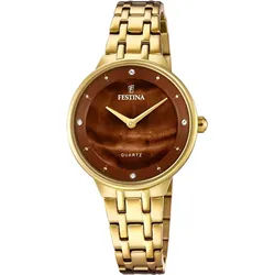 Festina Quarzuhr Festina Damen-Armbanduhr F20601/C goldfarben