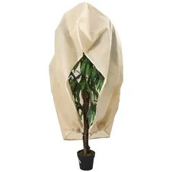 vidaXL Schutznetz Wintervlies mit Reißverschluss 2 Stk. 70 g/m2 1,2x1,8 m, BxL: 180x120 m, (2-St) beige|weiß
