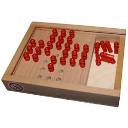 Erzgebirgische Holzspielwaren Ebert GmbH Lernspielzeug Holzspielzeug Steckhalma BxHxT 13x17x3cm NEU rot