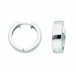 Adelia ́s Paar Creolen Damen 925 Silber Ohrringe Creolen Ø 17,7 mm, Silberschmuck für Damen silberfarben