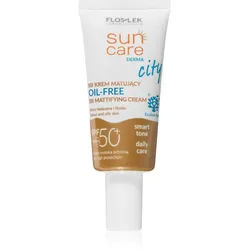 FlosLek Laboratorium Sun Care Derma City BB mattierende BB Cream ohne Ölgehalt SPF 50+ 30 ml
