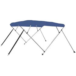 vidaXL Schutzplane 243 x 196 x 137 cm 4-Bow Bimini Top Blau 243x196x137 cm blau