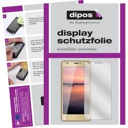 Dipos Displayschutzfolie Crystalclear (2 Stück, H3), Smartphone Schutzfolie