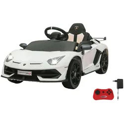 Elektro-Kinderauto JAMARA "Ride-on Lamborghini Aventador SVJ", weiß, Elektro-Kinderfahrzeuge, KinderB:63cm H:42cm T:108cm, B:63cm H:42cm T:108cm