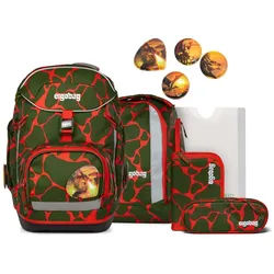 ergobag pack LUMI Editon 6-teiliges Schulrucksack-Set 2025 FeuerspeiBär